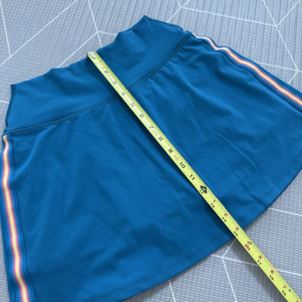 Spiritual Gangster Nyla Active Skirt With Taping M Dark‎ Turquoise Golf Tennis